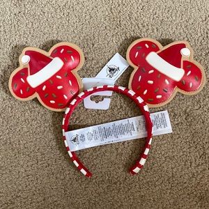 Christmas Mickey cookies headband